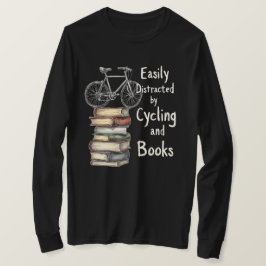 Grappig Fietsen en boeken Liefhebber Quote T-shirt