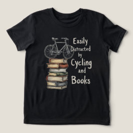 Grappig Fietsen en boeken Liefhebber Quote Tri-Blend Shirt