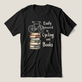 Grappig Fietsen en boeken Liefhebber Quote Tri-Blend Shirt