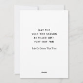 Grappig fietsen Kerstmis Feestdagenkaart (Achterkant)