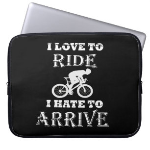 Grappig fietsen laptop sleeve