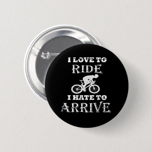 Grappig fietsen ronde button 5,7 cm (Voorkant /achterkant)