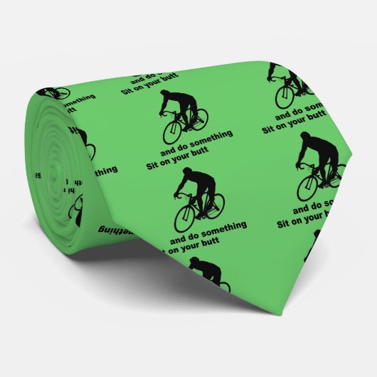 Grappig fietsen stropdas (Opgerold)