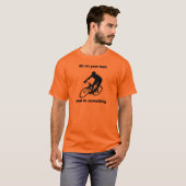 grappig fietsen t-shirt (Voorkant volledig)