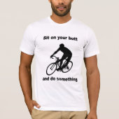 grappig fietsen t-shirt (Voorkant)