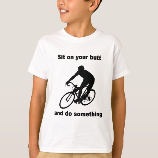 Grappig fietsen t-shirt (Voorkant)