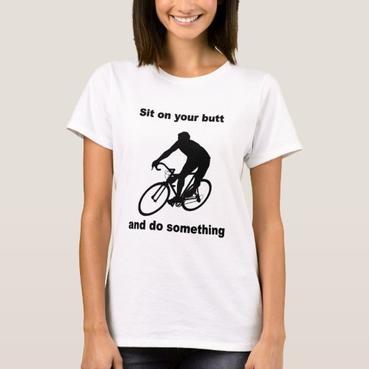 Grappig fietsen t-shirt (Voorkant)