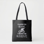 Grappig fietsen tote bag (Voorkant)