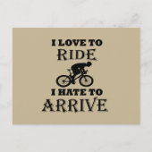 Grappig fietsend gezegde briefkaart (Voorkant)