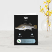 Grappig Fig Bellen, Fig Inkomende Oproep Meme, Fis Kaart (Gele Bloem)