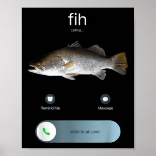Grappig Fig Bellen, Fig Inkomende Oproep Meme, Fis Poster
