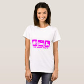 Grappig figuurtje schaatsen t-shirt (Voorkant volledig)