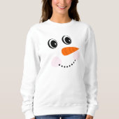 Grappig, fijn glimlachen/Snowman Face T-Shirt (Voorkant)
