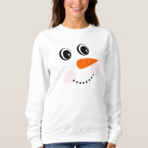 Grappig, fijn glimlachen/Snowman Face T-Shirt