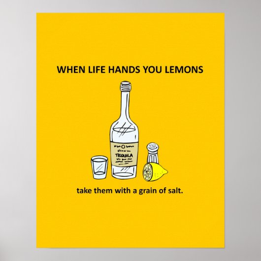 Grappig filosofie als het leven je Lemons Parody g Poster (Voorkant)