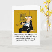 Grappig Financieel Humor Blank Wenskaart Kaart (Gele Bloem)