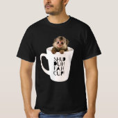 Grappig Finger Monkey in een SHUD-DUH-FAH-CUP Cup T-shirt (Voorkant)