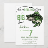 Grappig Fish Bass verjaardagsportret, Kaart (Voorkant / Achterkant)