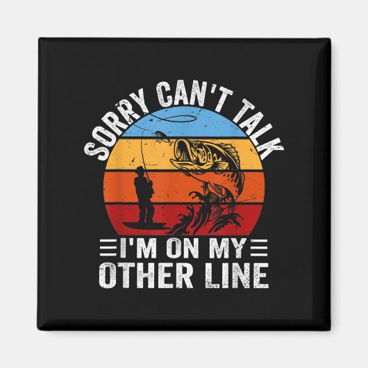 Grappig Fisherman, het spijt me dat ik niet op m'n Magneet (Voorkant)