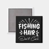 Grappig Fisherman, Vist haar niet om Magneet (Voorkant / Achterkant)