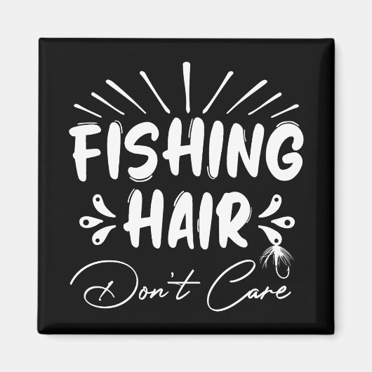 Grappig Fisherman, Vist haar niet om Magneet (Voorkant)