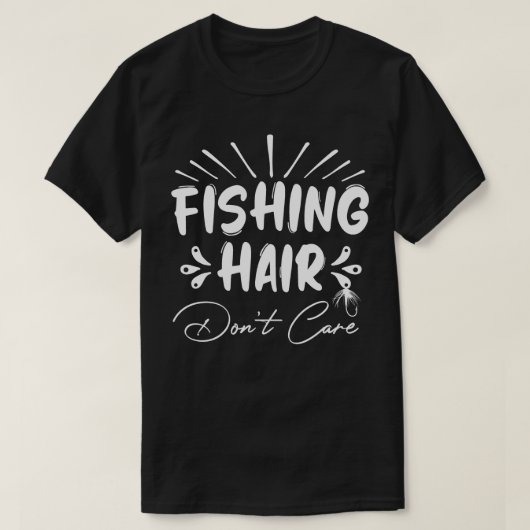 Grappig Fisherman, Vist haar niet om T-shirt (Design voorkant)