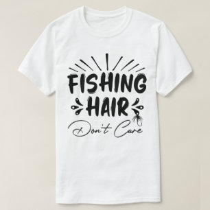 Grappig Fisherman, Vist haar niet om T-shirt
