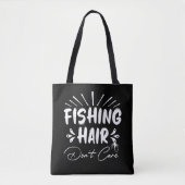 Grappig Fisherman, Vist haar niet om Tote Bag (Voorkant)