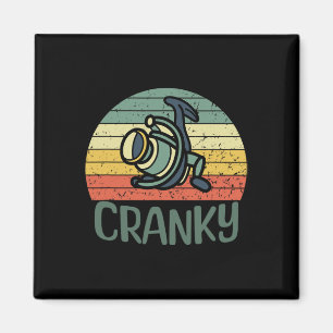Grappig Fishing Reel Pun T-shirt Voor Chagrijnige Magneet