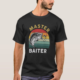 Grappig Fishing-shirt Master-Baiter Vader Opa V T-shirt