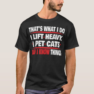 Grappig Fitness Workout Gewichtheffen Kat Dieren T T-shirt