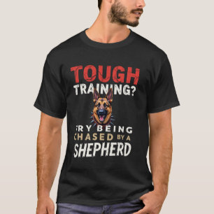 Grappig fitnesscadeau voor eigenaren van Duitse he T-shirt