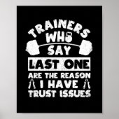 Grappig fitnessprogramma voor gym lover poster (Voorkant)