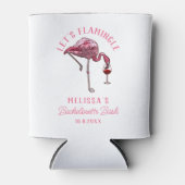 Grappig Flamingo Bachelorette Weekend Party Blikjeskoeler (Voorkant)