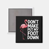 Grappig Flamingo-ontwerp voor mannen vrouwen kinde Magneet (Voorkant / Achterkant)