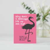 Grappig Flamingo Riddle Briefkaart (Staand voorkant)