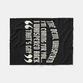 Grappig Fleece Deken (Voorkant (Horizontaal))