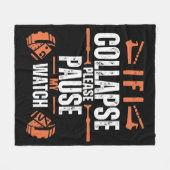 grappig fleece deken (Voorkant (Horizontaal))