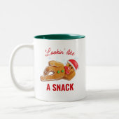 Grappig Flirty Gingerbread Man Kerst Mok (Links)