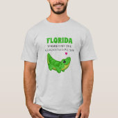 Grappig Florida Alligator T-shirt (Voorkant)