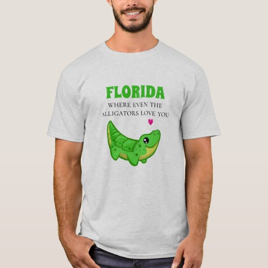 Grappig Florida Alligator T-shirt (Voorkant)