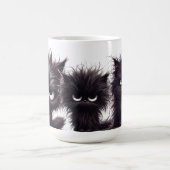 GRAPPIG FLUFFY ANGRY BLACK KITTENS KOFFIEMOK (Center)