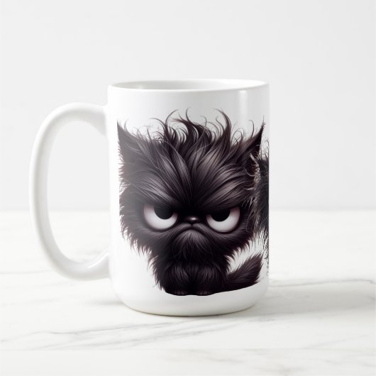 GRAPPIG FLUFFY ANGRY BLACK KITTENS KOFFIEMOK (Links)