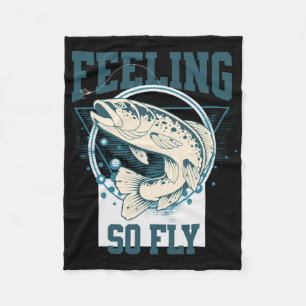 Grappig Fly-fishing Shirt Voor Vissers  Fleece Deken