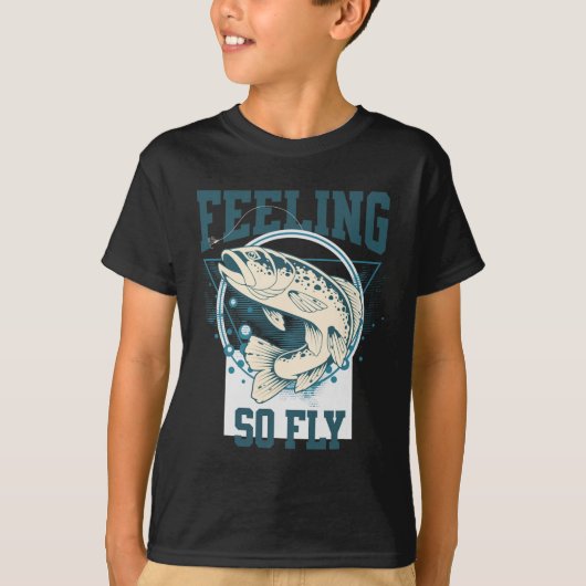 Grappig Fly-fishing T-shirt Voor Vissers  (Voorkant)