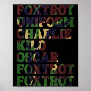 Grappig Fonetisch Alfabet Nato Militaire Luizen Le Poster