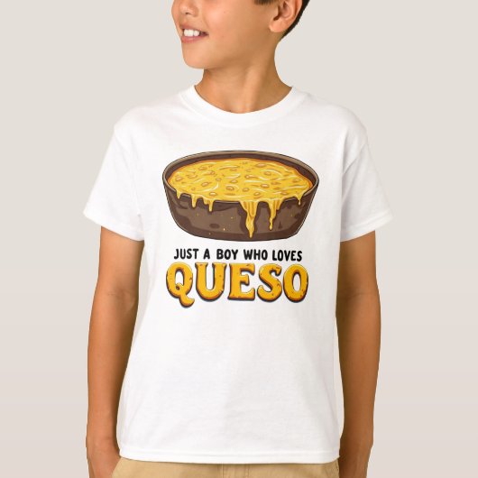 Grappig Food Lover Gift: gewoon een jongen die van T-shirt (Voorkant)