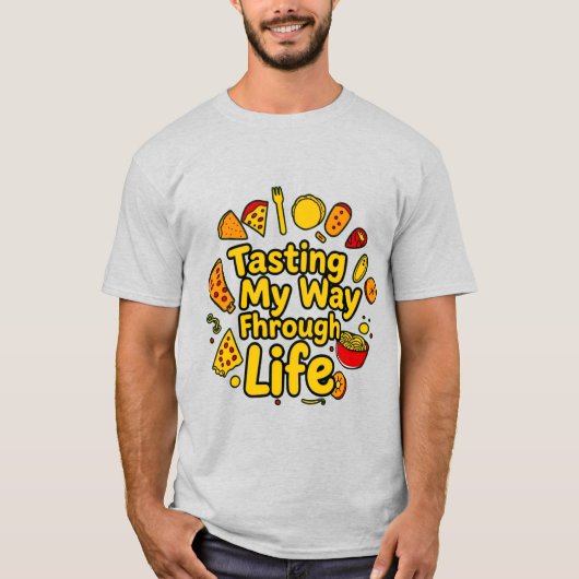 Grappig Food Lover T-shirt (Voorkant)