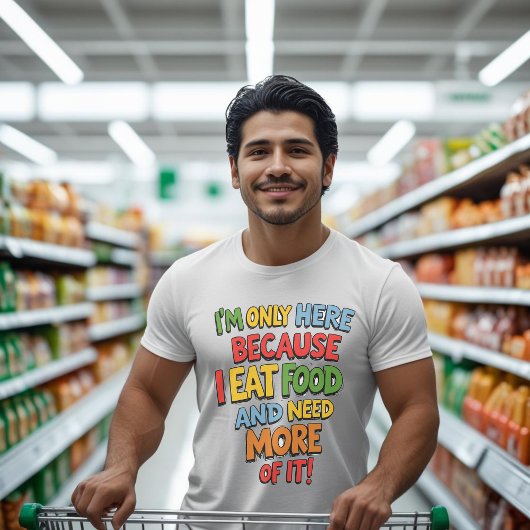 Grappig Foodie Gift, Supermarkt winkelen, humor T-shirt