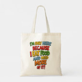 Grappig Foodie Gift, Supermarkt winkelen, humor Tote Bag (Achterkant)